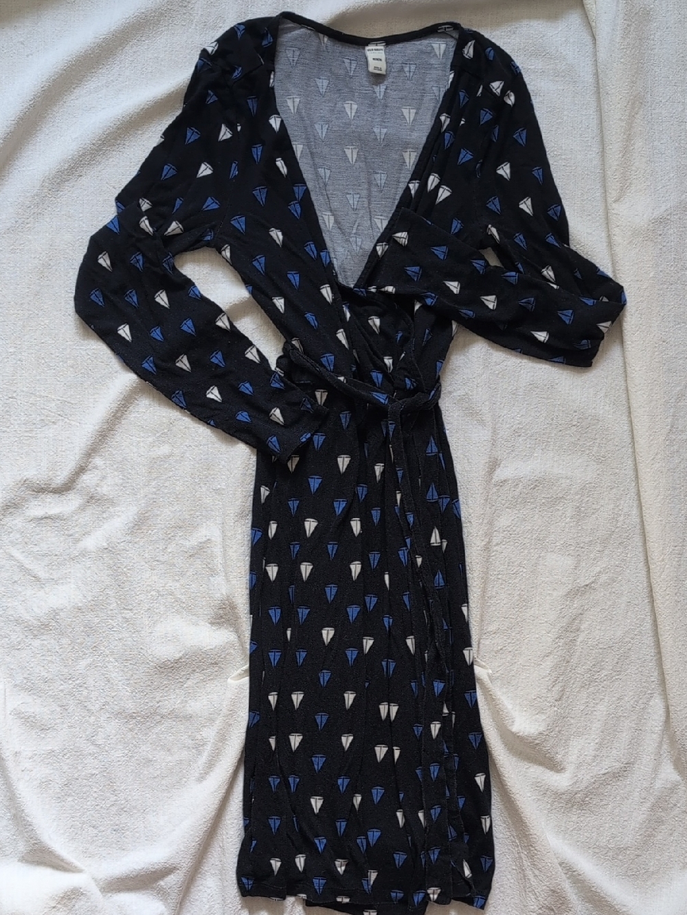 Old Navy Long Sleeve Faux Wrap Dress
